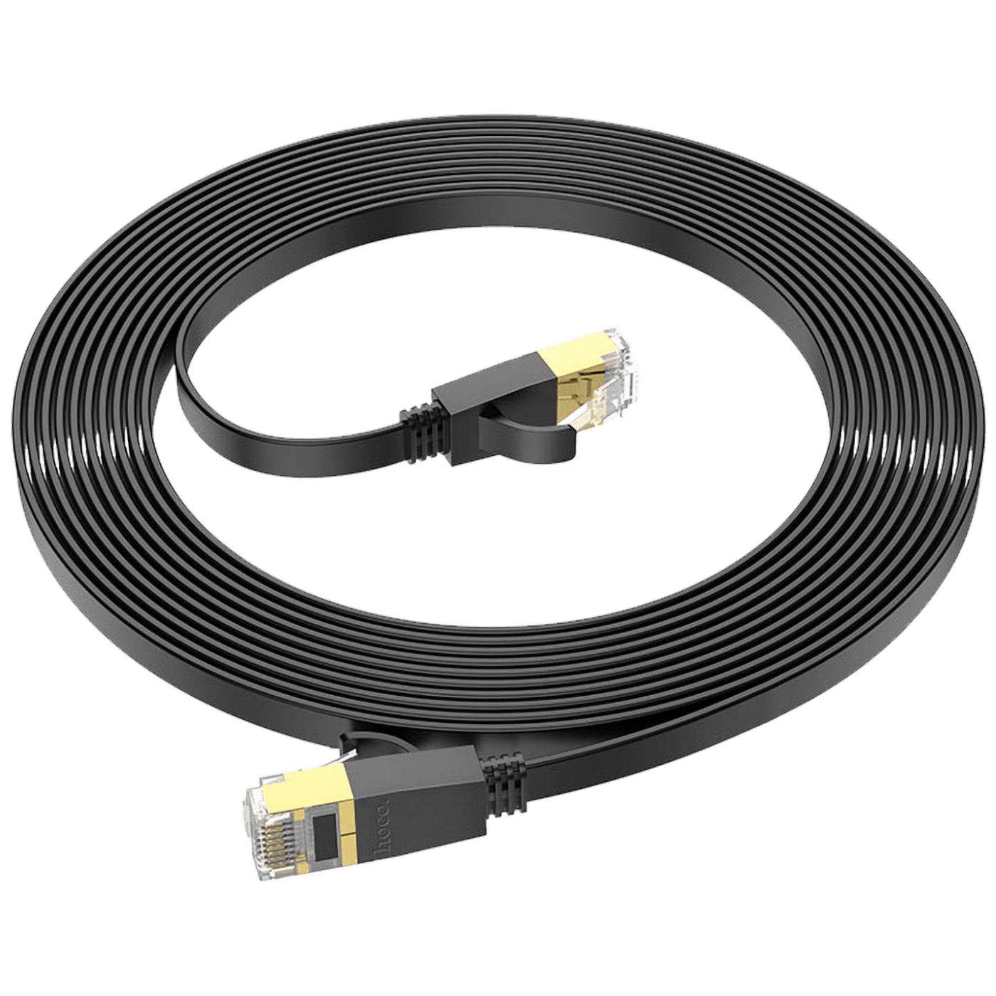 hoco. Mrežni kabl, CAT6, Gigabit Ethernet, flat, 1 met., crna - US07 General, 1 met.