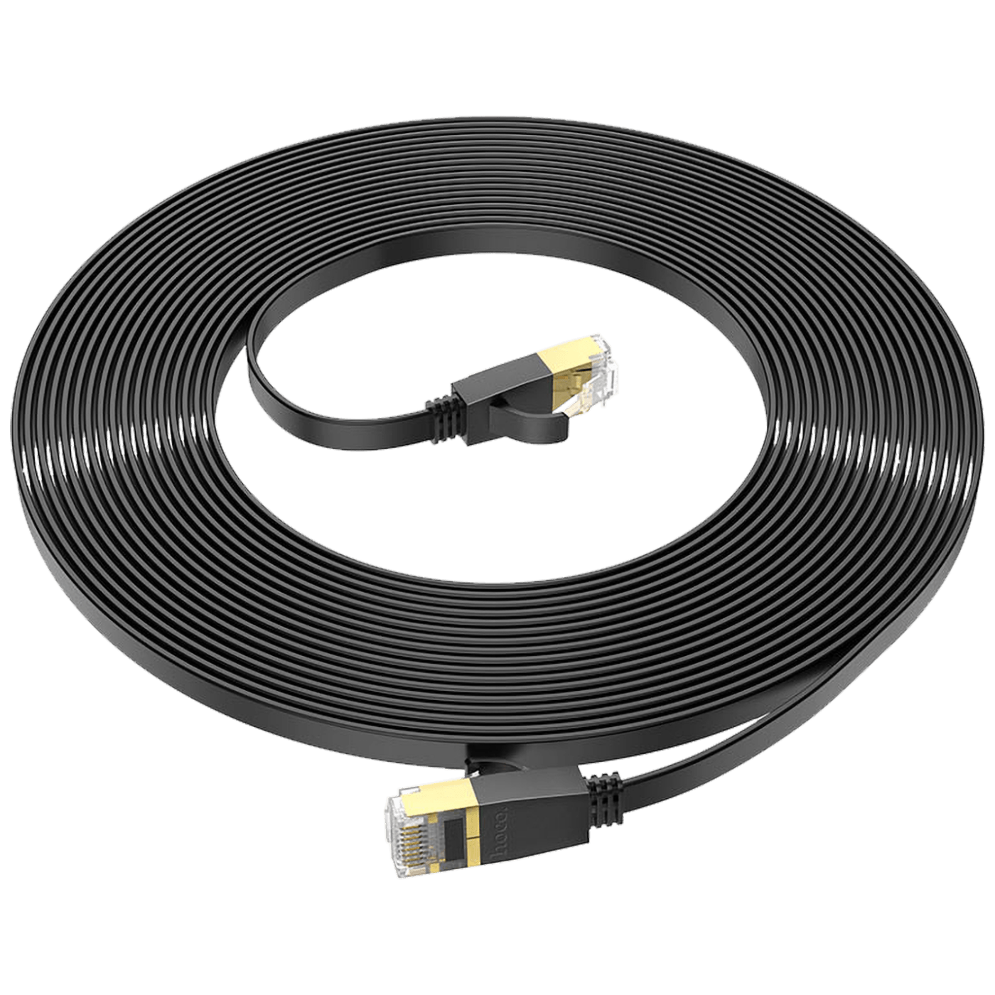 hoco. Mrežni kabl, CAT6, Gigabit Ethernet, flat, 1 met., crna - US07 General, 1 met.