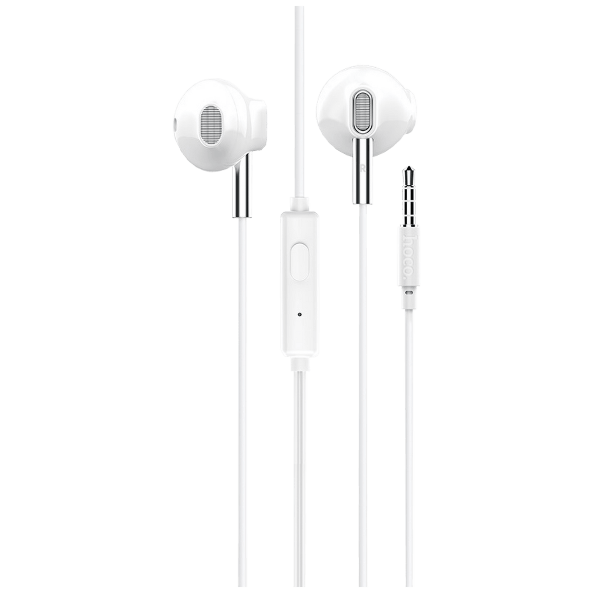 hoco. Slušalice sa mikrofonom, 3.5 mm,dužina kabela 1.2 met,bijela - M55 Memory sound White