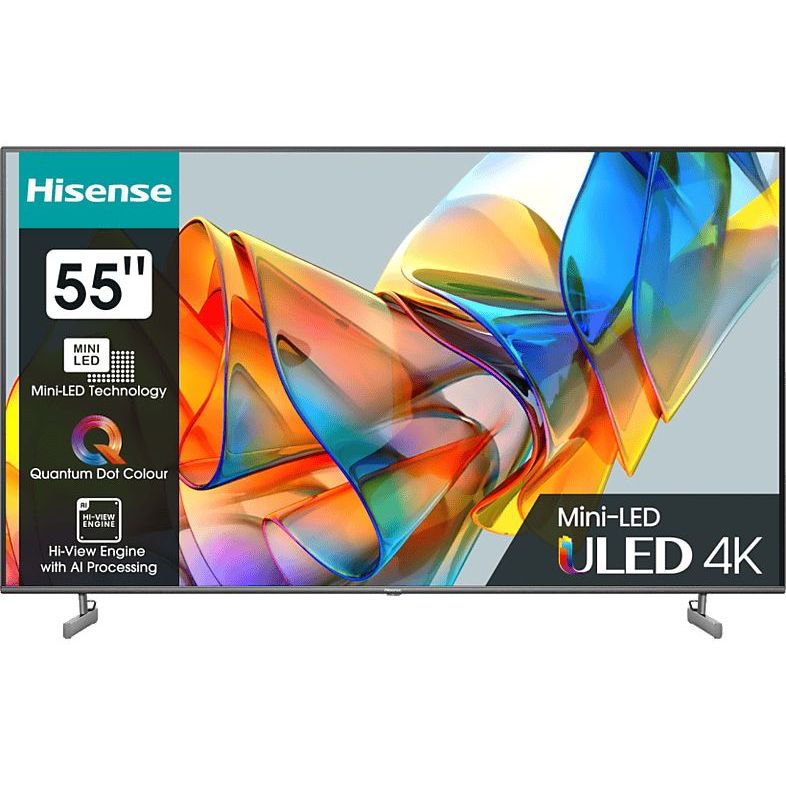 Hisense 55U6KQ LED televizor 139,7 cm (55") 4K Ultra HD Pametni televizor Wi-Fi Crno, Sivo 400 cd/m²