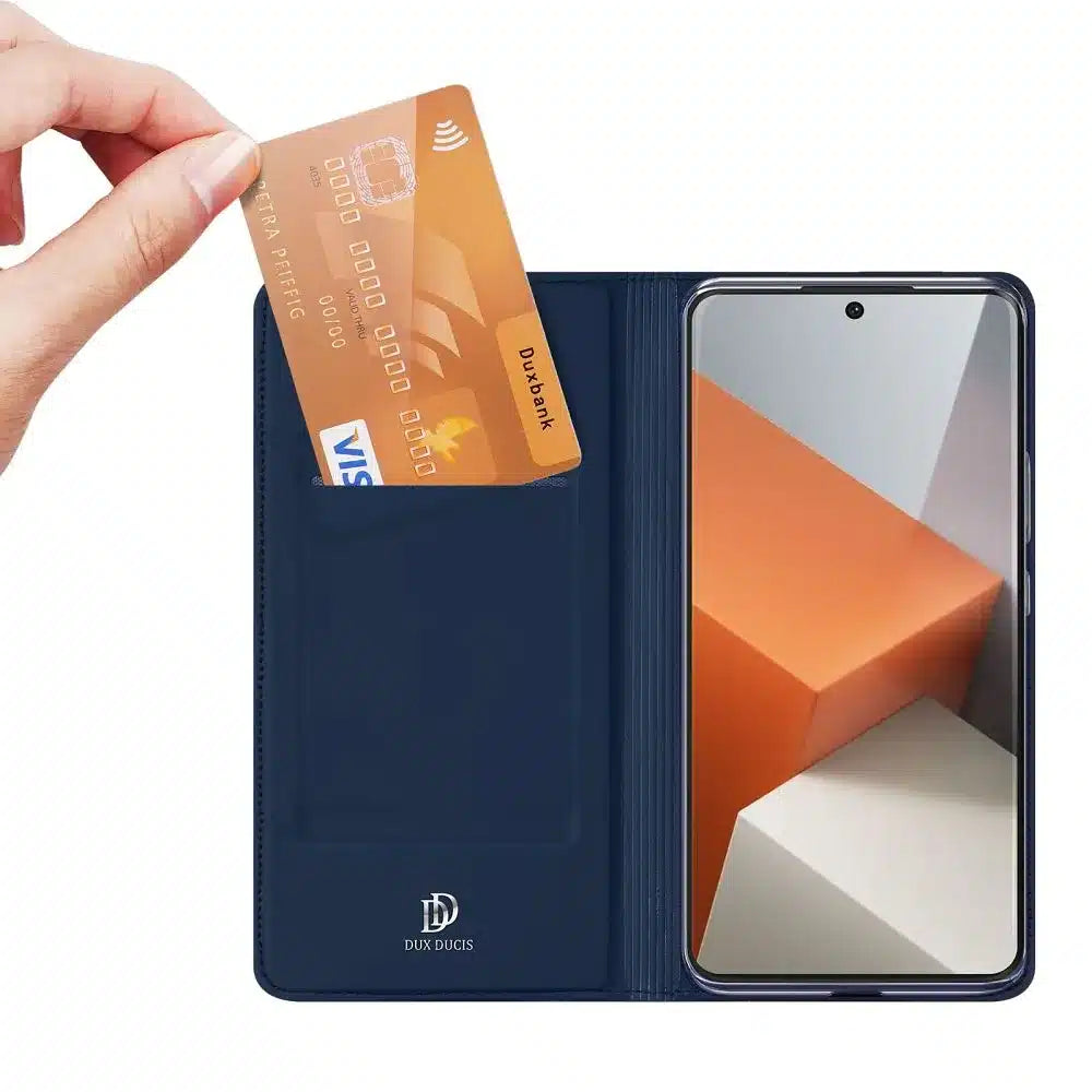 DUX DUCIS SKIN PRO preklopna futrola za REDMI NOTE 13 PRO PLUS 5G plava