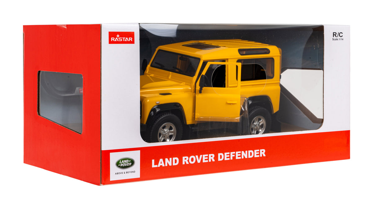 Auto na daljinsko upravljanje R/C car Land Rover Defender 1:14 RASTAR Yellow