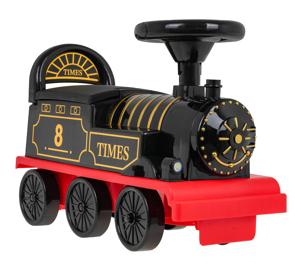 Guralica za bebe Retro locomotiva - crna