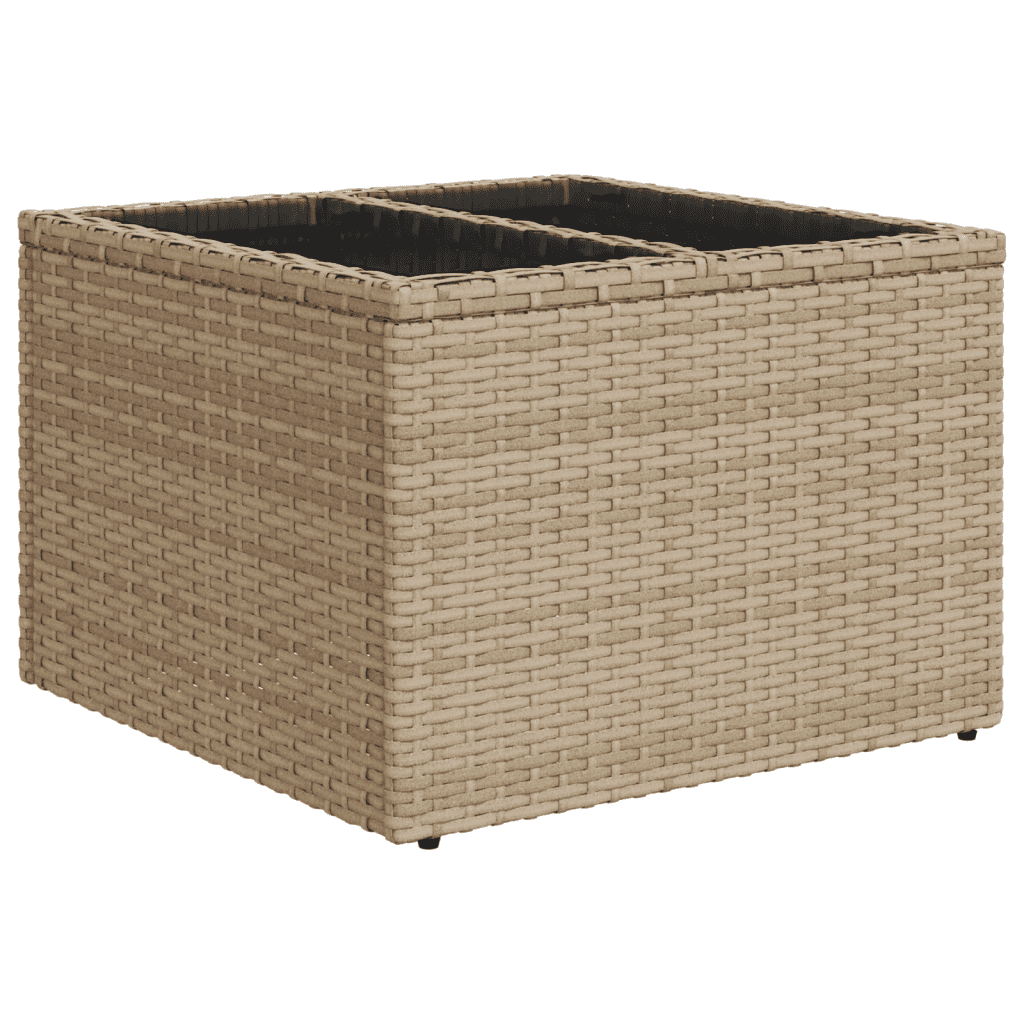 8-dijelni set vrtnih sofa od poliratana s jastucima bež 83 x 62 x 69 cm
