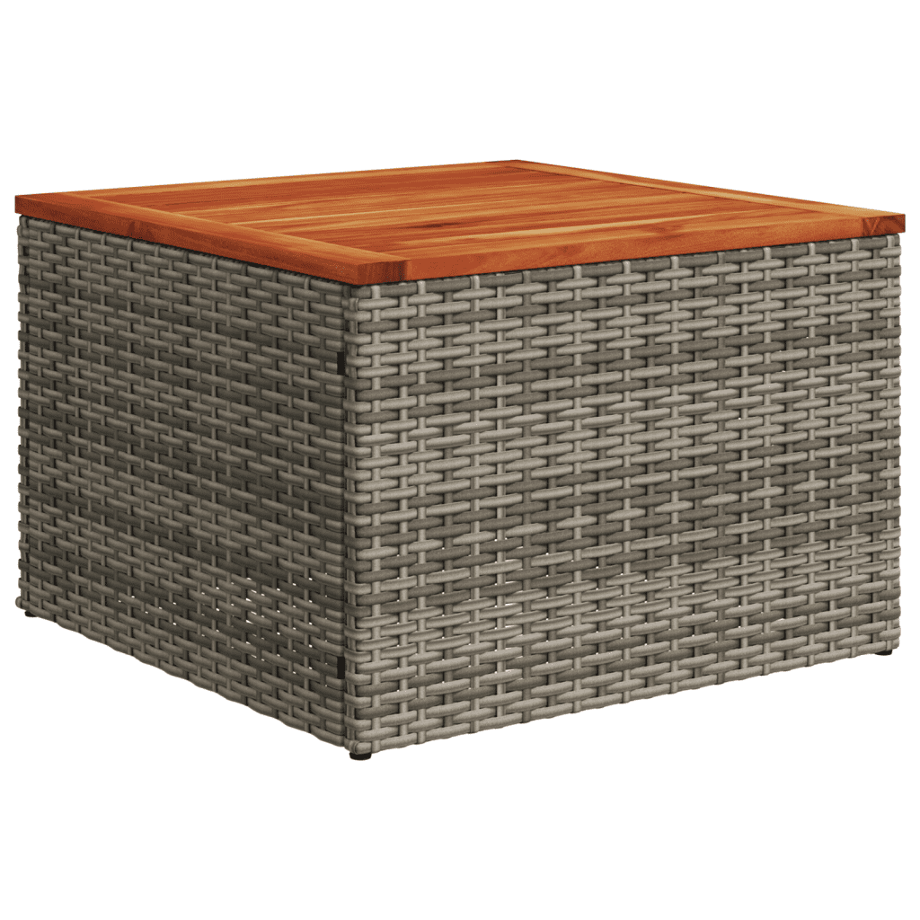 7-dijelni set vrtnih sofa sivi od poliratana Siva 65.5 x 62 x 69 cm