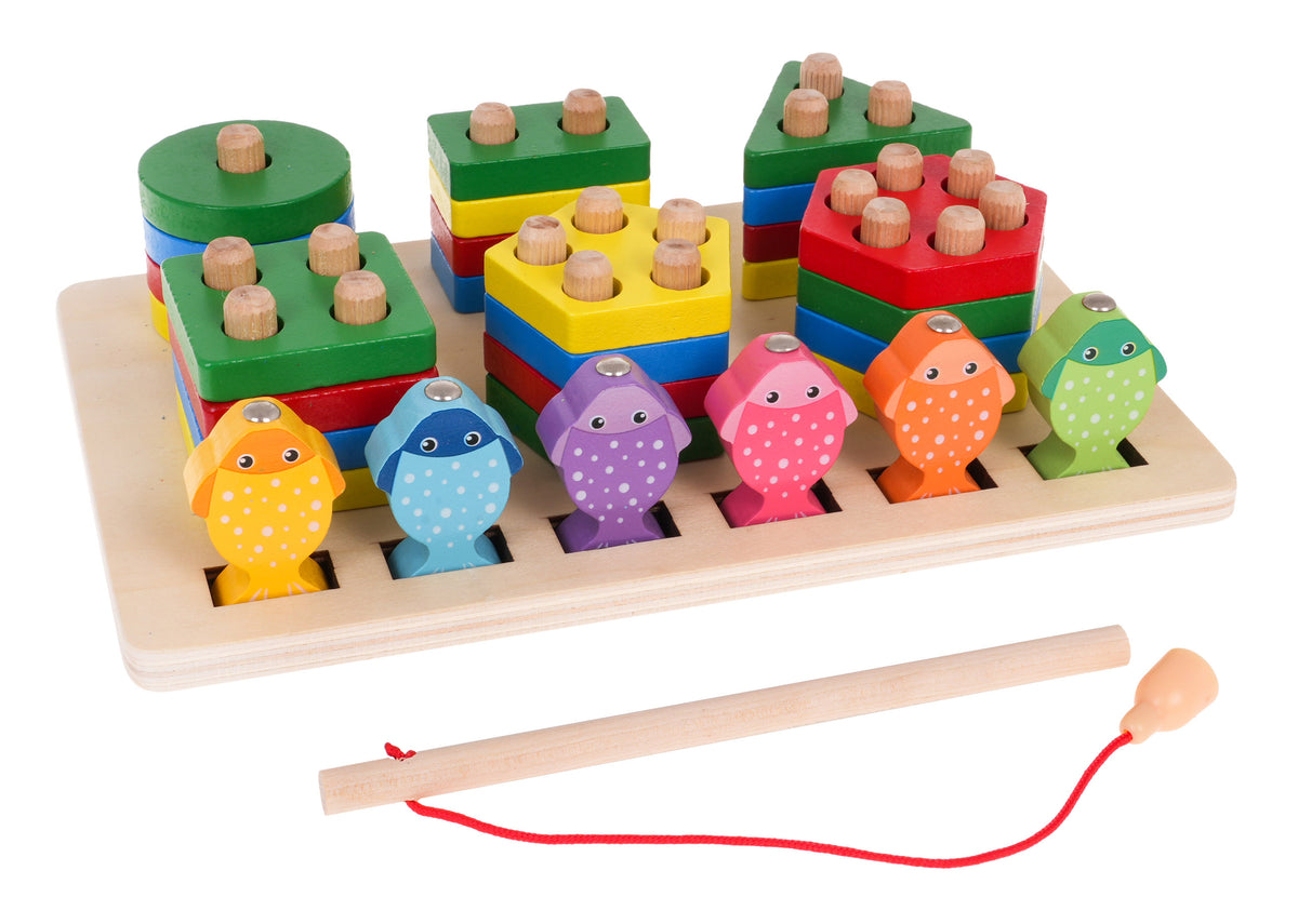 Wooden Puzzle + Fishing