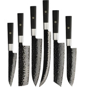Set damaskih kuhinjskih noževa YU-37442 – Smeđa KP37442