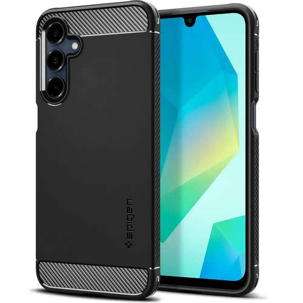 SPIGEN RUGGED ARMOR maska ​​za SAMSUNG A16 4G / 5G mat crna