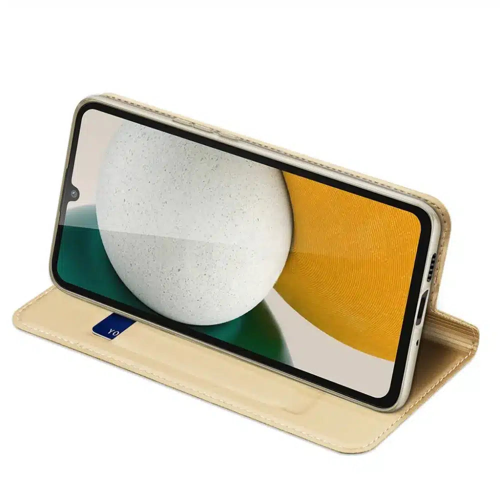 DUX DUCIS Skin Pro – preklopna torbica za Samsung Galaxy A34 zlatne boje