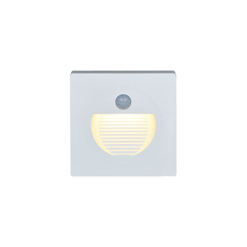 LED ugradna zidna svjetiljka sa senzorom Green Tech 1,5W, 3000K IP20, bijela