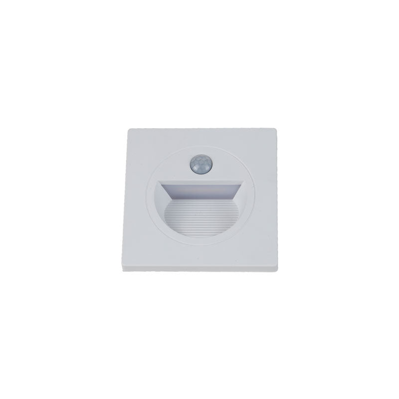 LED ugradna zidna svjetiljka sa senzorom Green Tech 1,5W, 3000K IP20, bijela