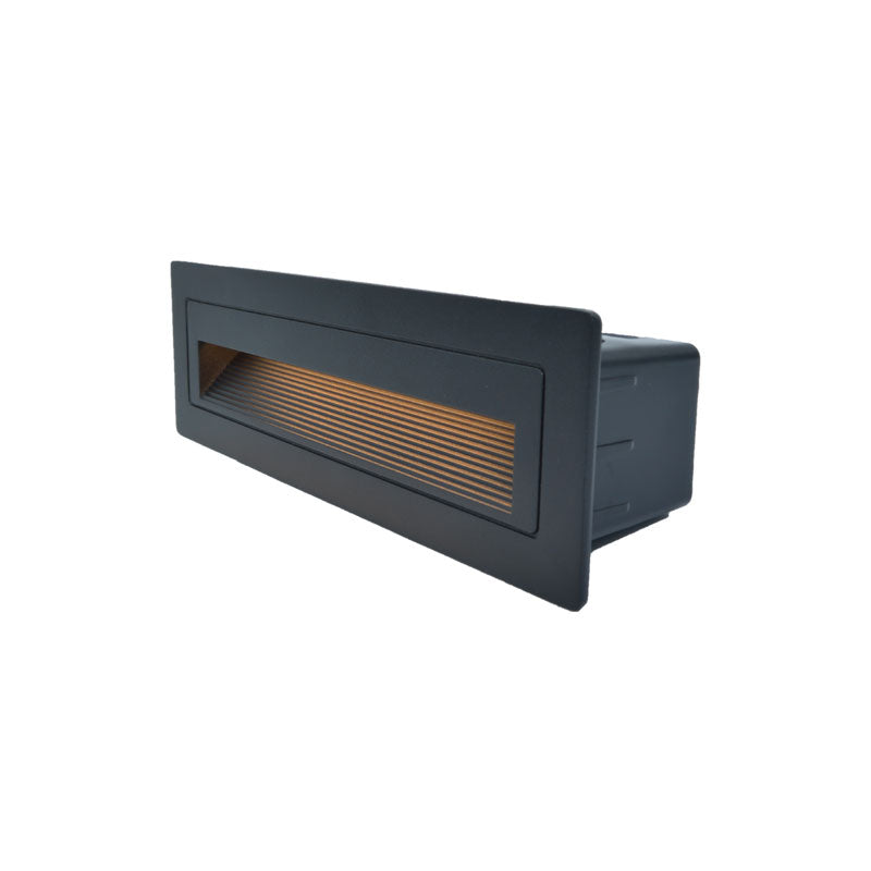 LED ugradna zidna svjetiljka Green Tech 5W, 3000K IP44, crna