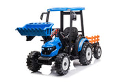 Traktor na akumulator s prikolicom MEGA D68 - plavi