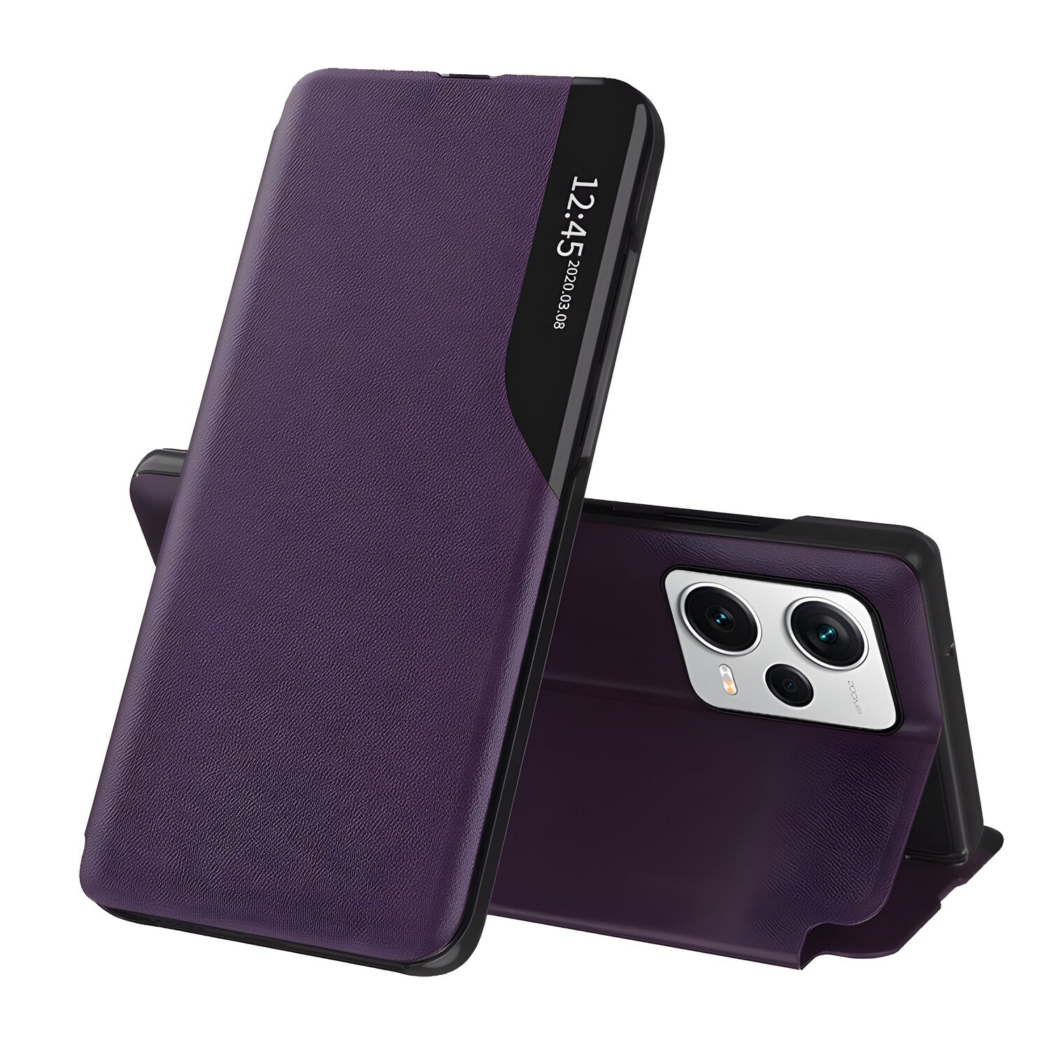Elegantna knjižna futrola View Case za Xiaomi Redmi Note 12 Pro/Poco X5 Pro 5G - Ljubičasta KP30057