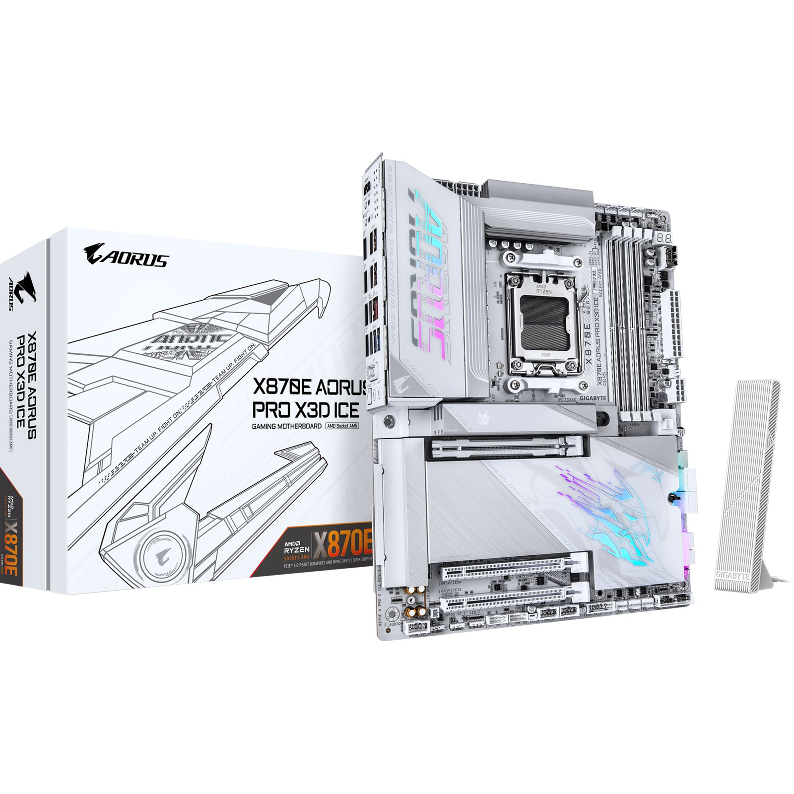 GIGABYTE X870E AORUS PRO X3D ICE AMD X870E Utor AM5 ATX