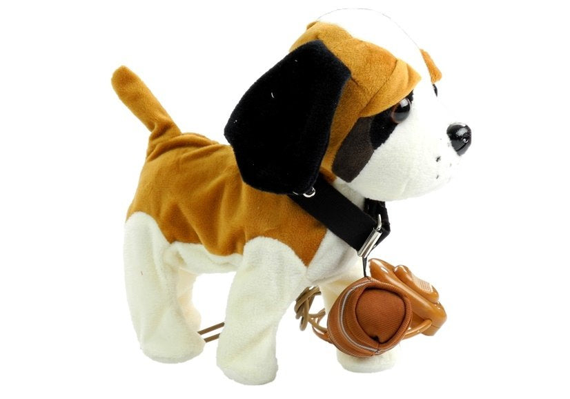 Interactive Dog On a Leash with House St Bernard