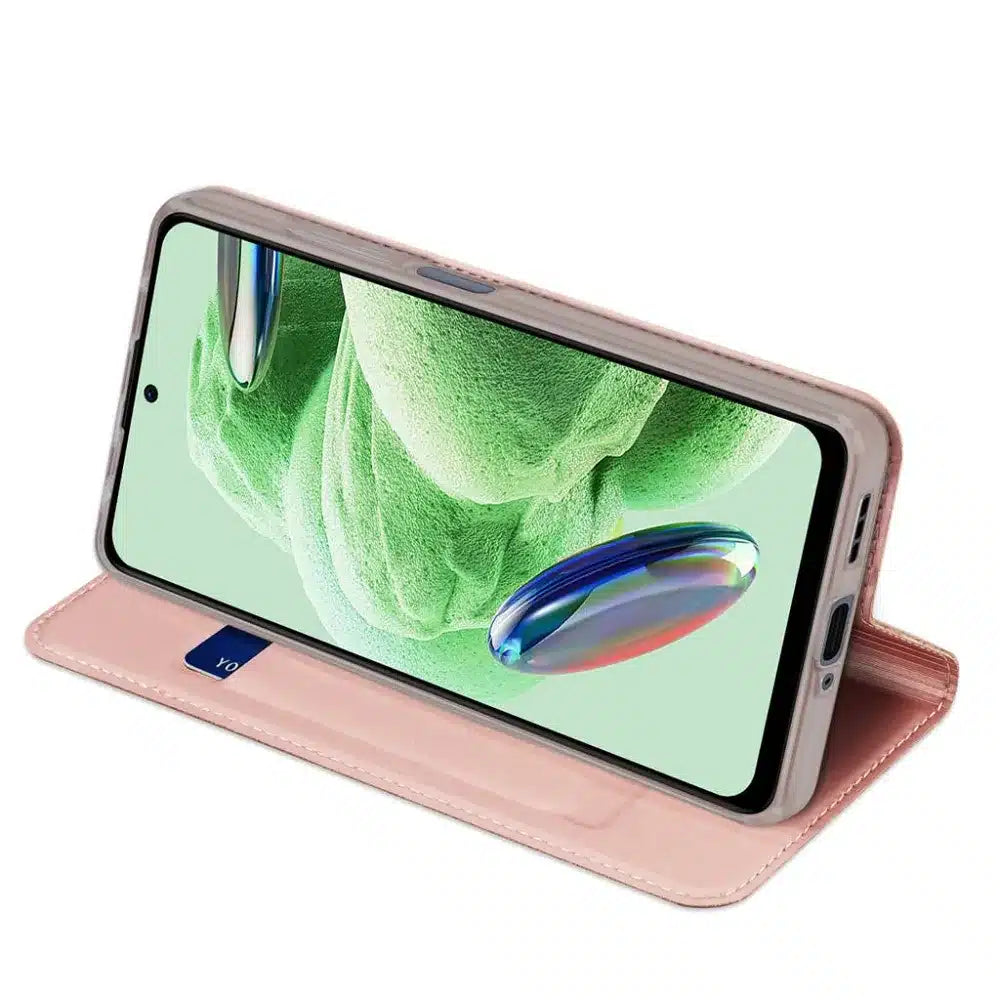 DUX DUCIS Skin Pro - preklopna torbica za Redmi Note 12 5G roza