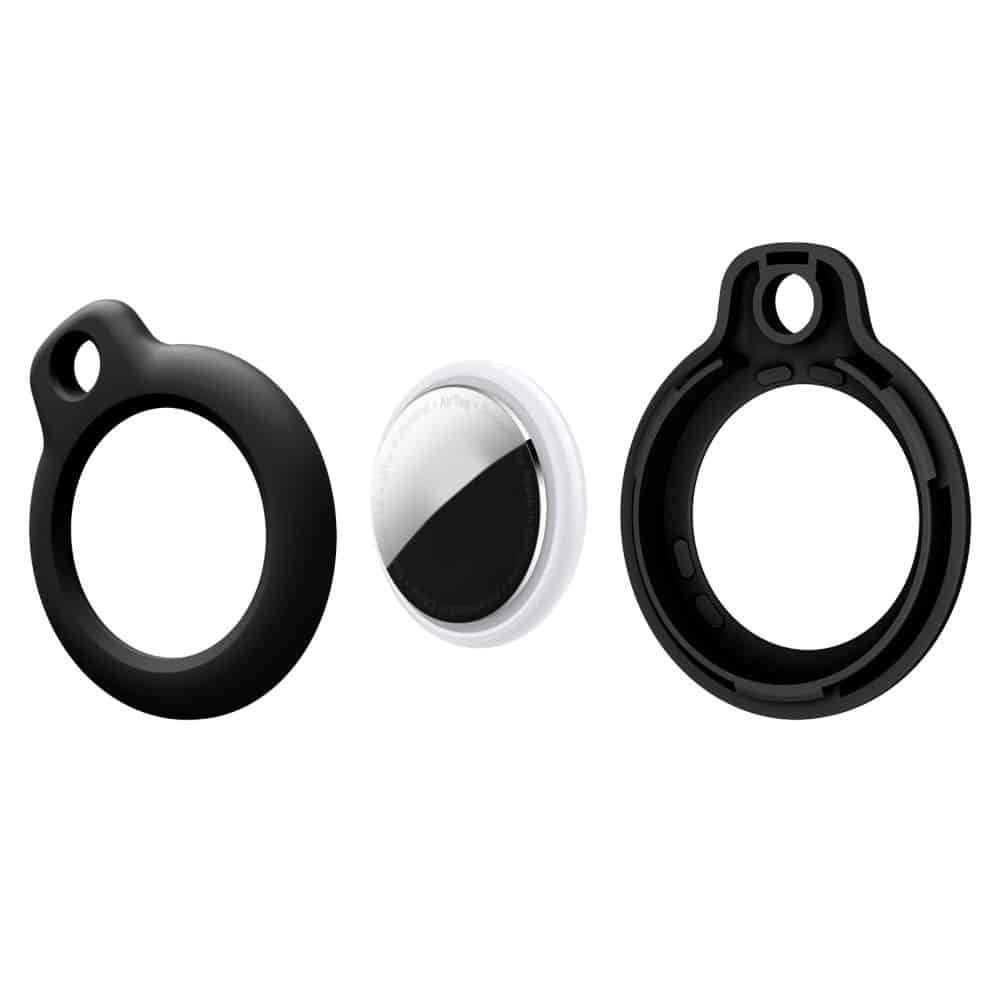 TECH-PROTECT ČVRSTE ZAŠTITNE APPLE AIRTAG 1/2 TORBICE - 4 KOMADA crne
