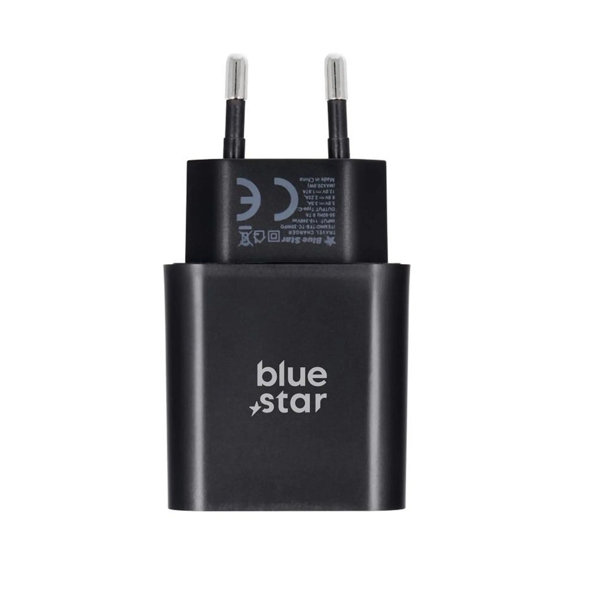 Punjač za telefon Blue Star USB C QC4.0 PD 3A 25W + kabel USB C na USB C crni