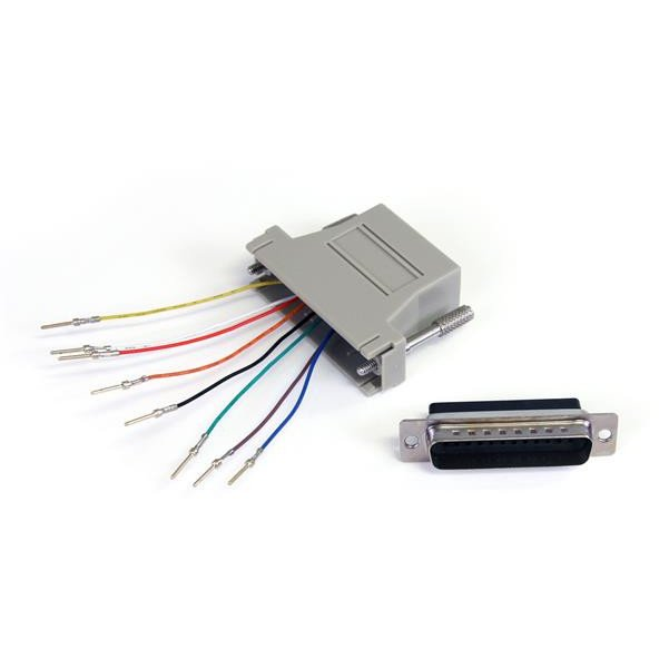 StarTech.com GC258MF adapter za promjenu tipa priključka kabela DB-25 RJ-45 Sivo