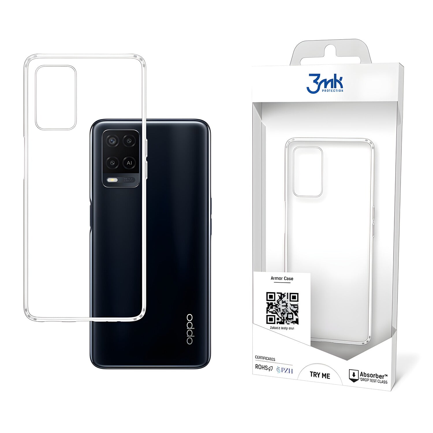 3mk Armor Case futrola za Oppo A54 - Prozirna KP20306