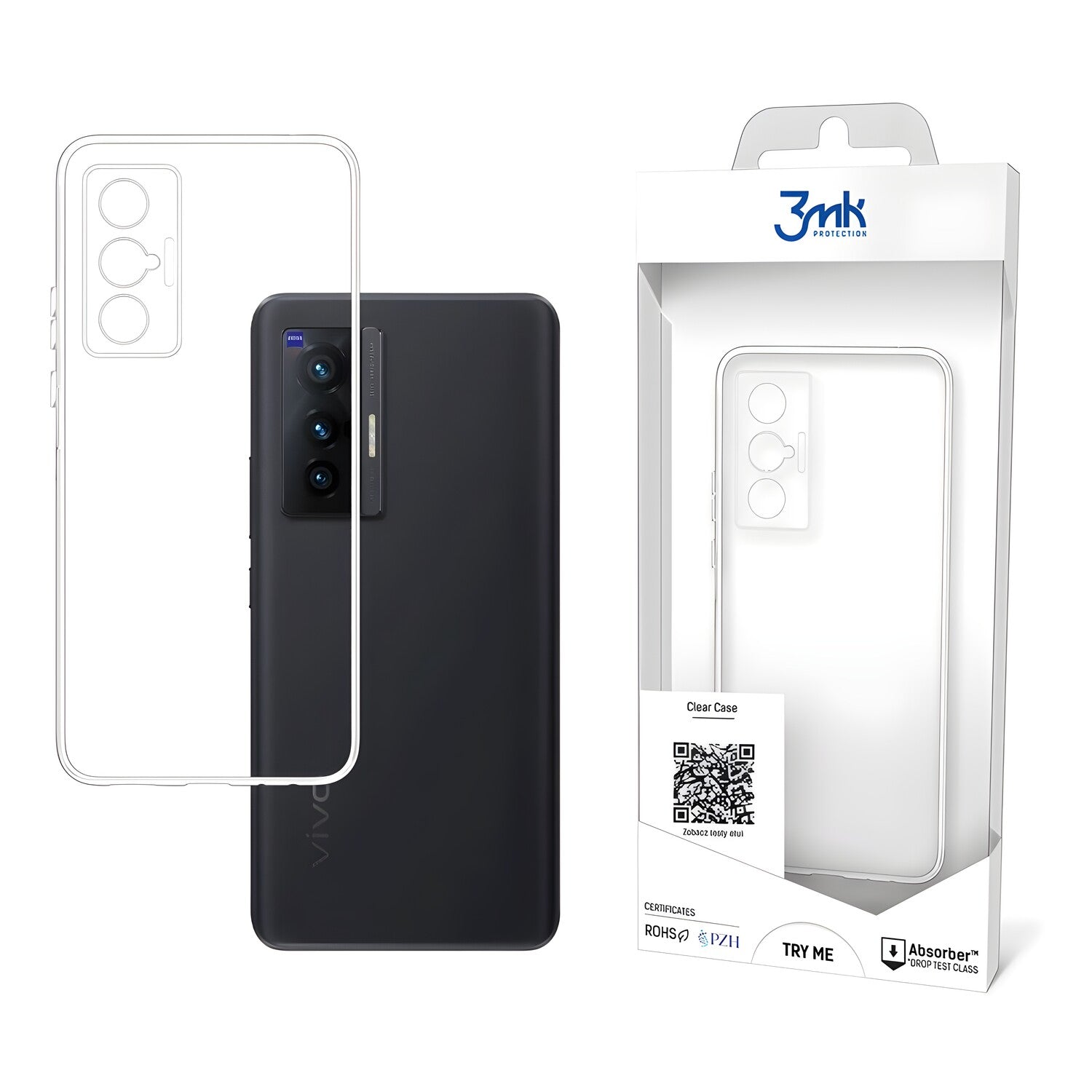 3mk Clear case futrola za Vivo X70 - Prozirna KP20250