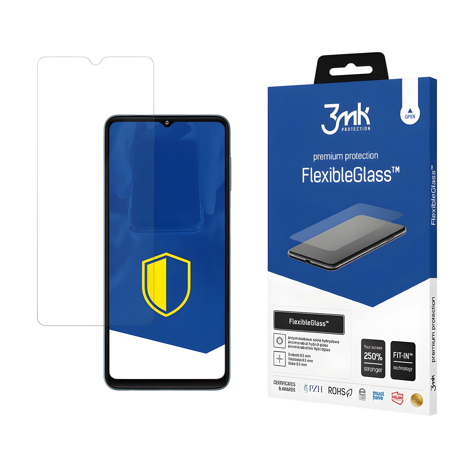 Zaštitno hibridno staklo 3mk FlexibleGlass za Samsung Galaxy F23 - Prozirna KP20504