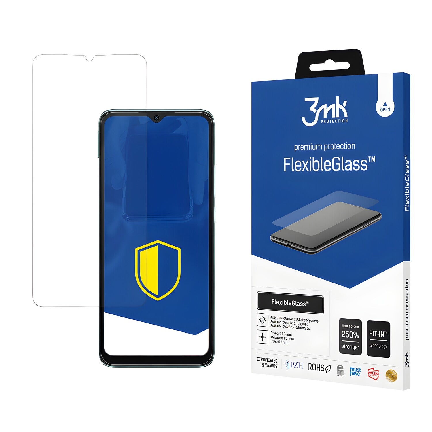 Zaštitno hibridno staklo 3mk FlexibleGlass za Xiaomi Redmi 10C - Prozirna KP20433