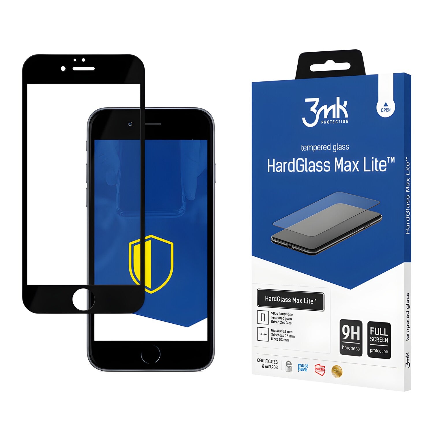 3mk HardGlass Max Lite - zaštitno staklo za Apple iPhone 6 Plus/iPhone 6s Plus - Crna KP21053
