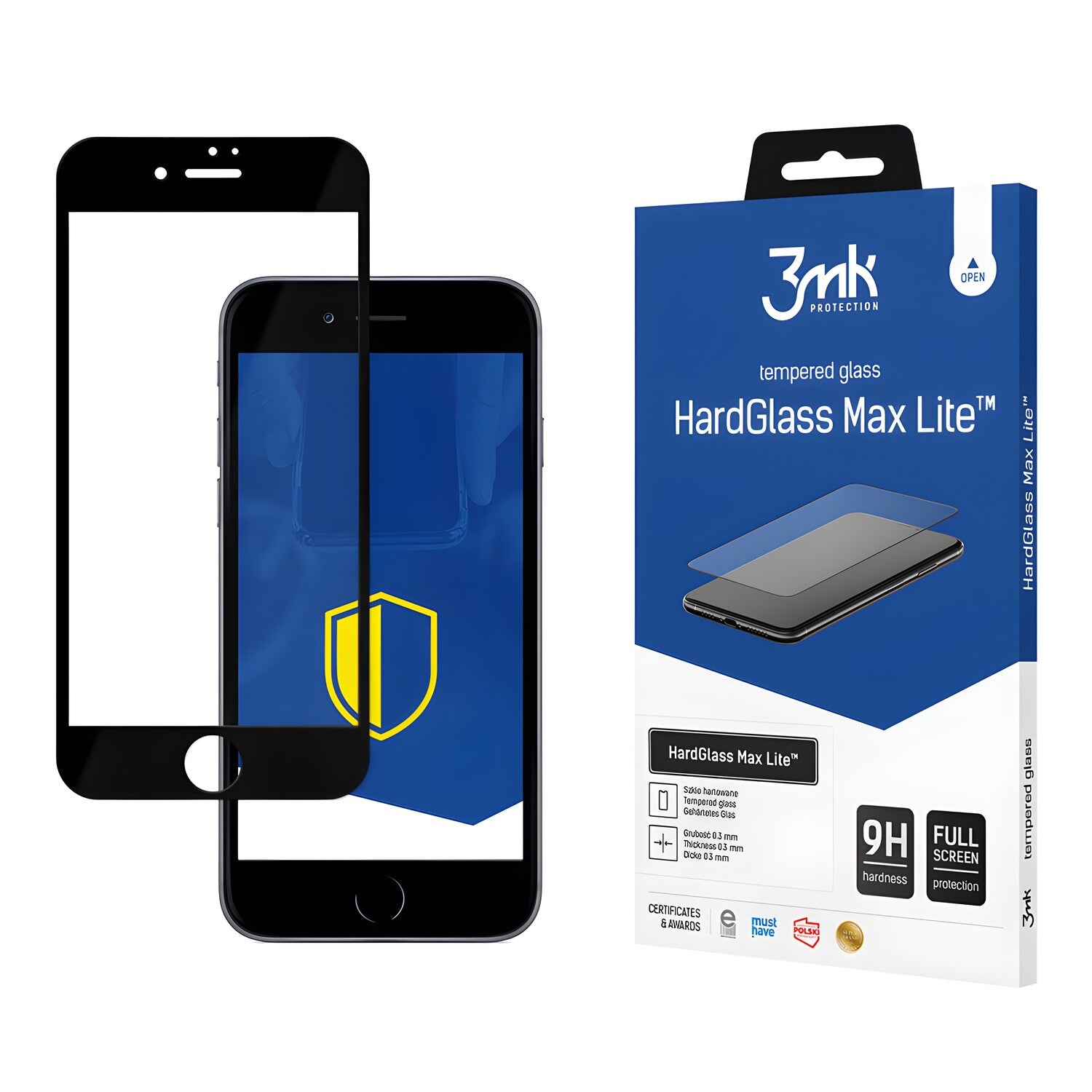 3mk HardGlass Max Lite - zaštitno staklo za Apple iPhone 7 Plus/iPhone 8 Plus - Crna KP21055