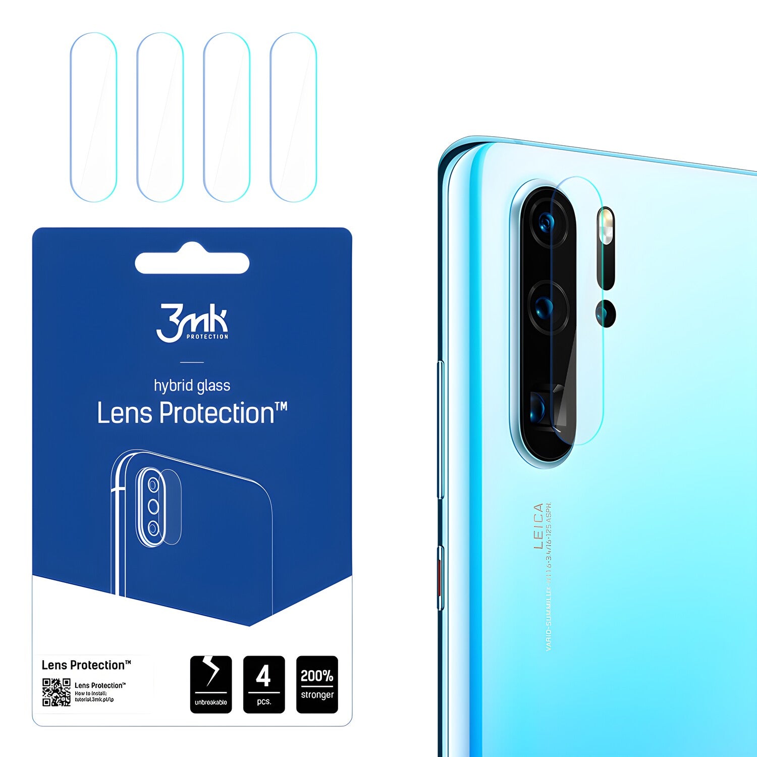 4x Staklo za kameru 3mk za Huawei P30 Pro - Prozirna KP20880