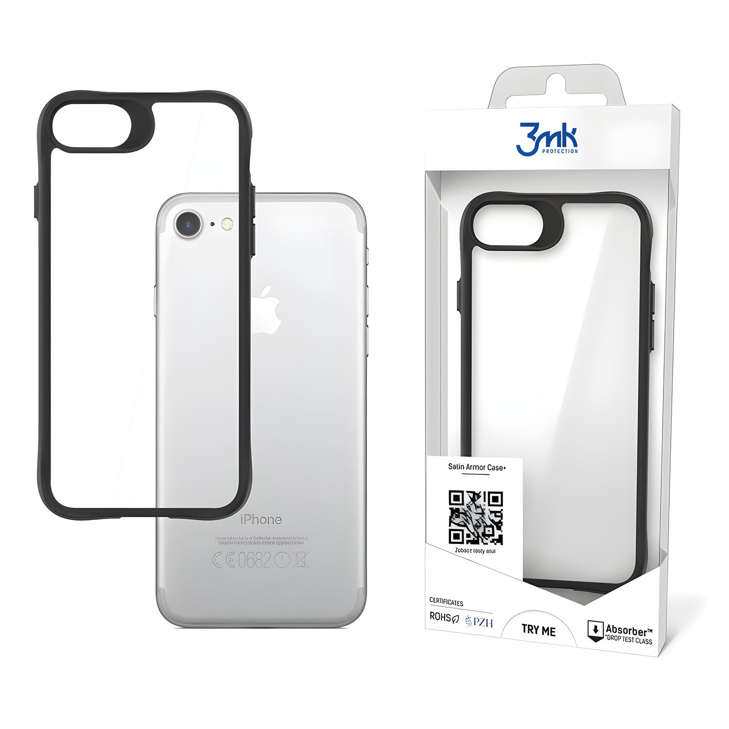 3mk Satin futrola za Apple iPhone 6 - Crna KP21108