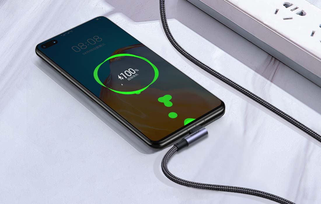 Kutni kabel USB-C na USB-C UGREEN US335 5A 100W 2m
