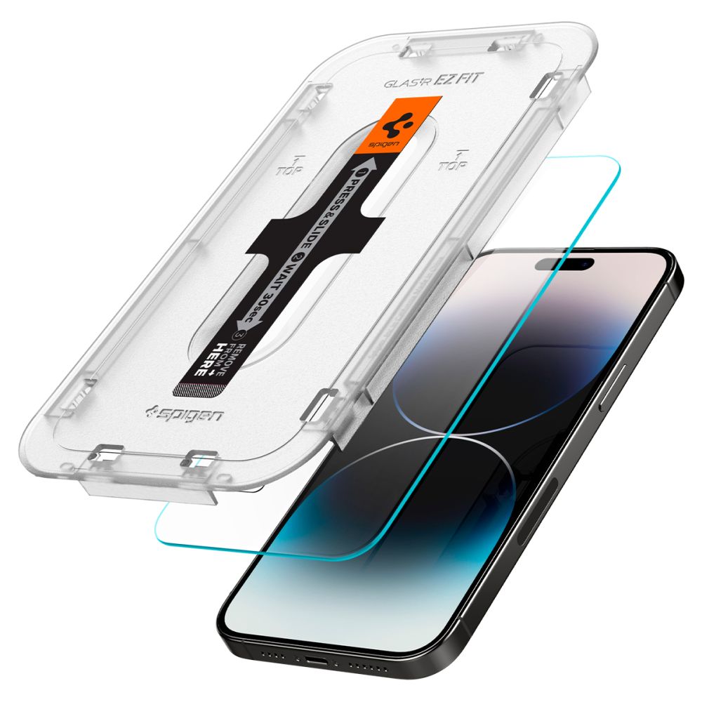 SPIGEN GLAS.TR EZ FIT KALJENO STAKLO 2-KOM ZA IPHONE 14 PRO MAX CLEAR