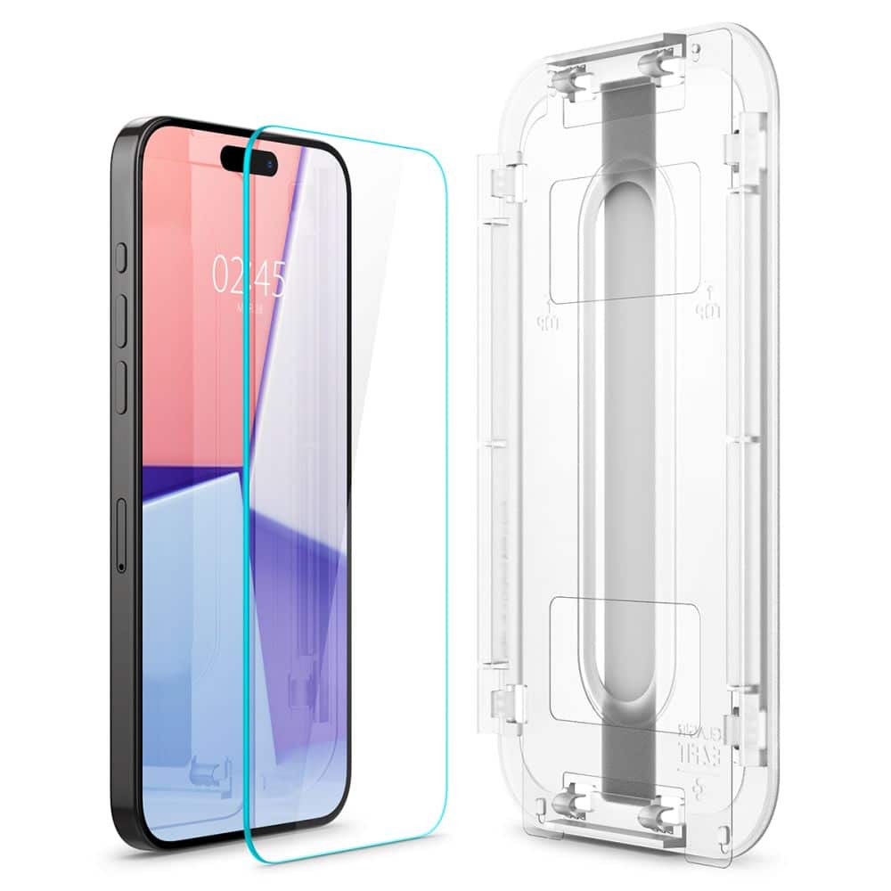 SPIGEN GLAS.TR EZ FIT Kaljeno staklo za iPhone 15 Pro Max prozirno