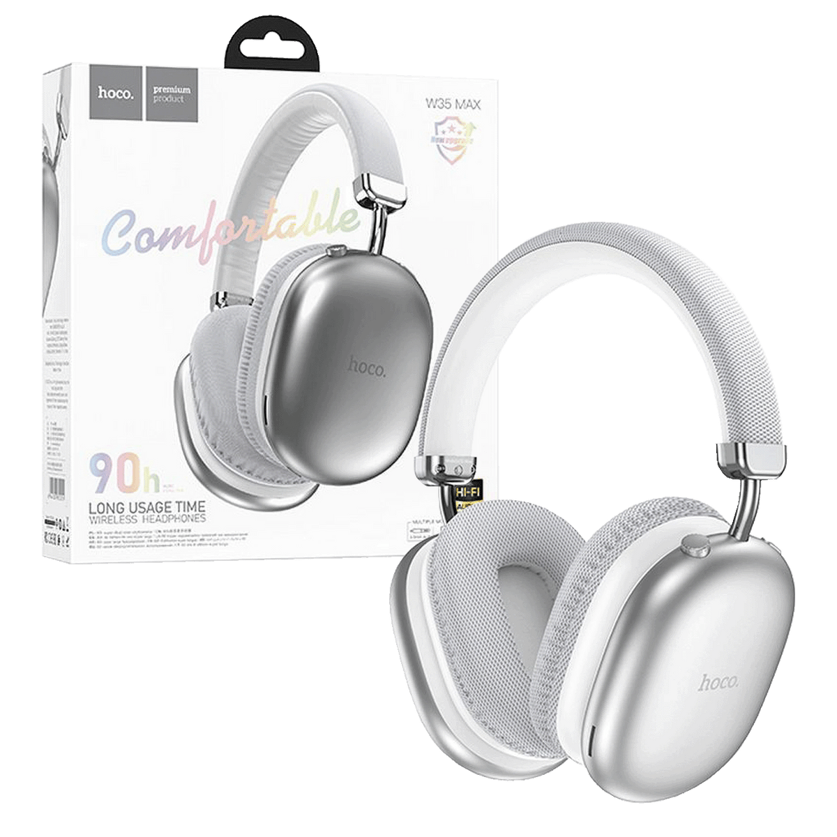 hoco. Slušalice bežične, Bluetooth - W45 Enjoy, White