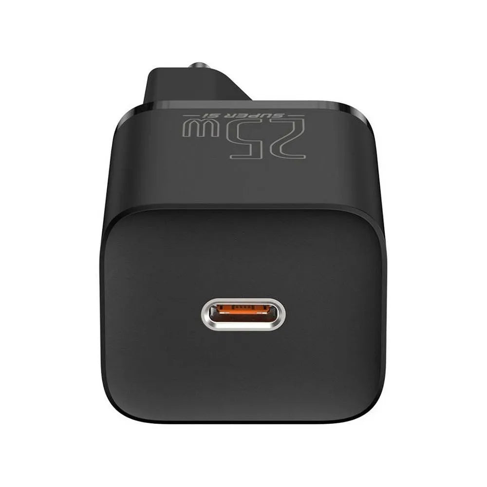 BASEUS zidni punjač tipa C Quick Charger 1C PD 25W crni CCSP020101/CCCJG25CE
