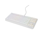 GENESIS Thor 230 TKL White Outemu Brown tipkovnica Igranje USB + RF Wireless + Bluetooth QWERTY Bijelo