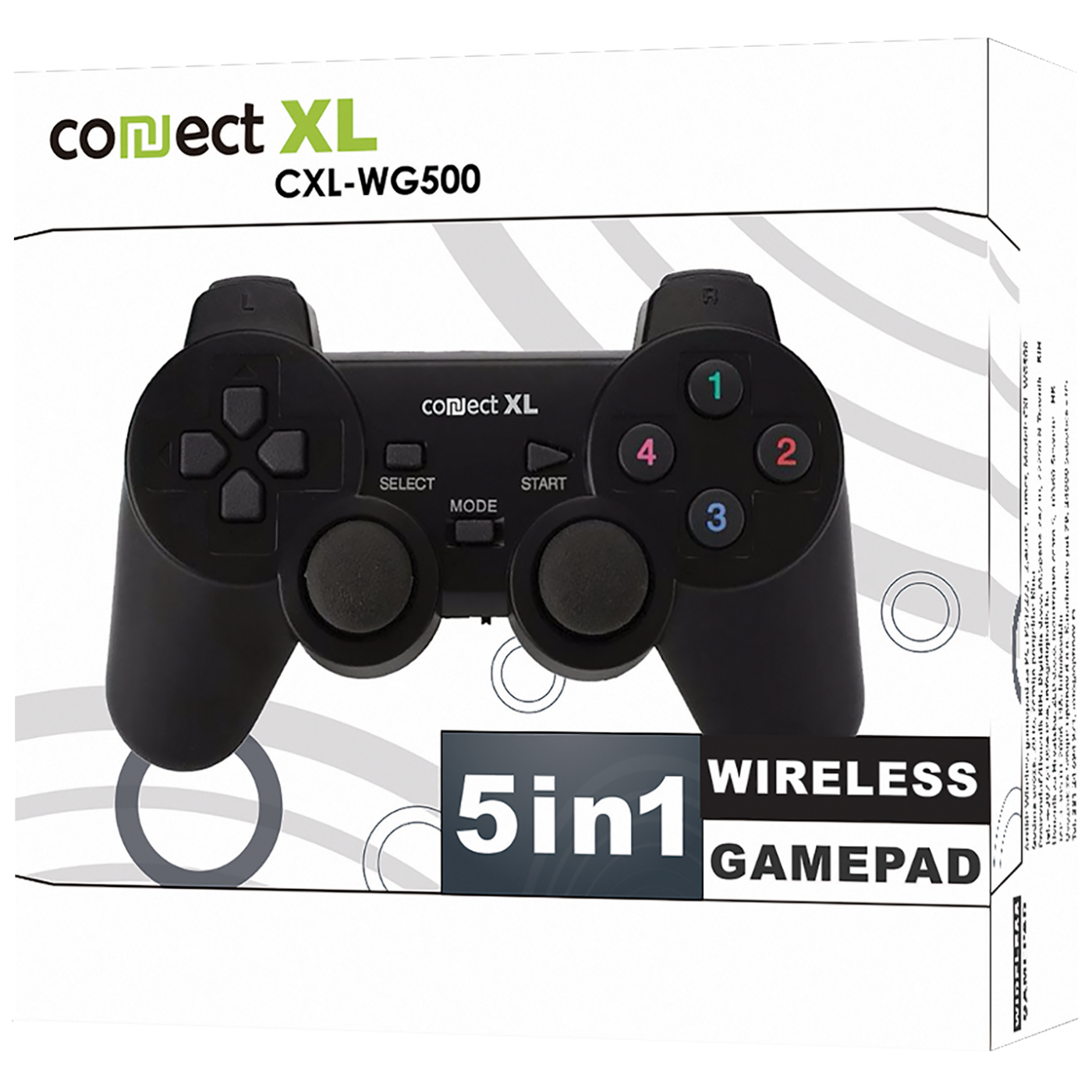Connect XL Gamepad wireless, 5u1, PC i PS1/2/3, 2,4GHz, 10met - CXL-WG500
