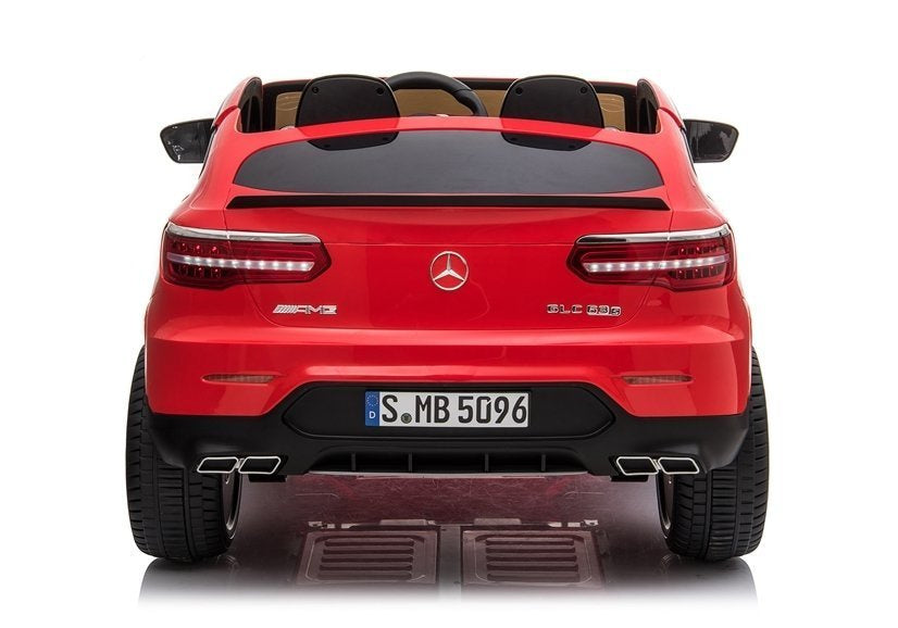 Licencirani auto na akumulator Mercedes GLC 63S QLS 4x4 - dvosjed - crveni/lakirani