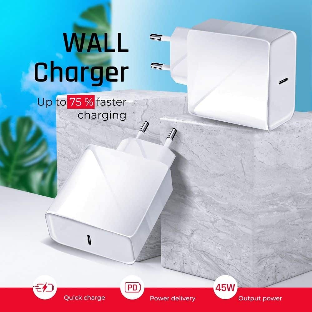 Putni punjač Forcell Type- C - 3A 45W sa PD i Quick Charge 4.0 funkcijom