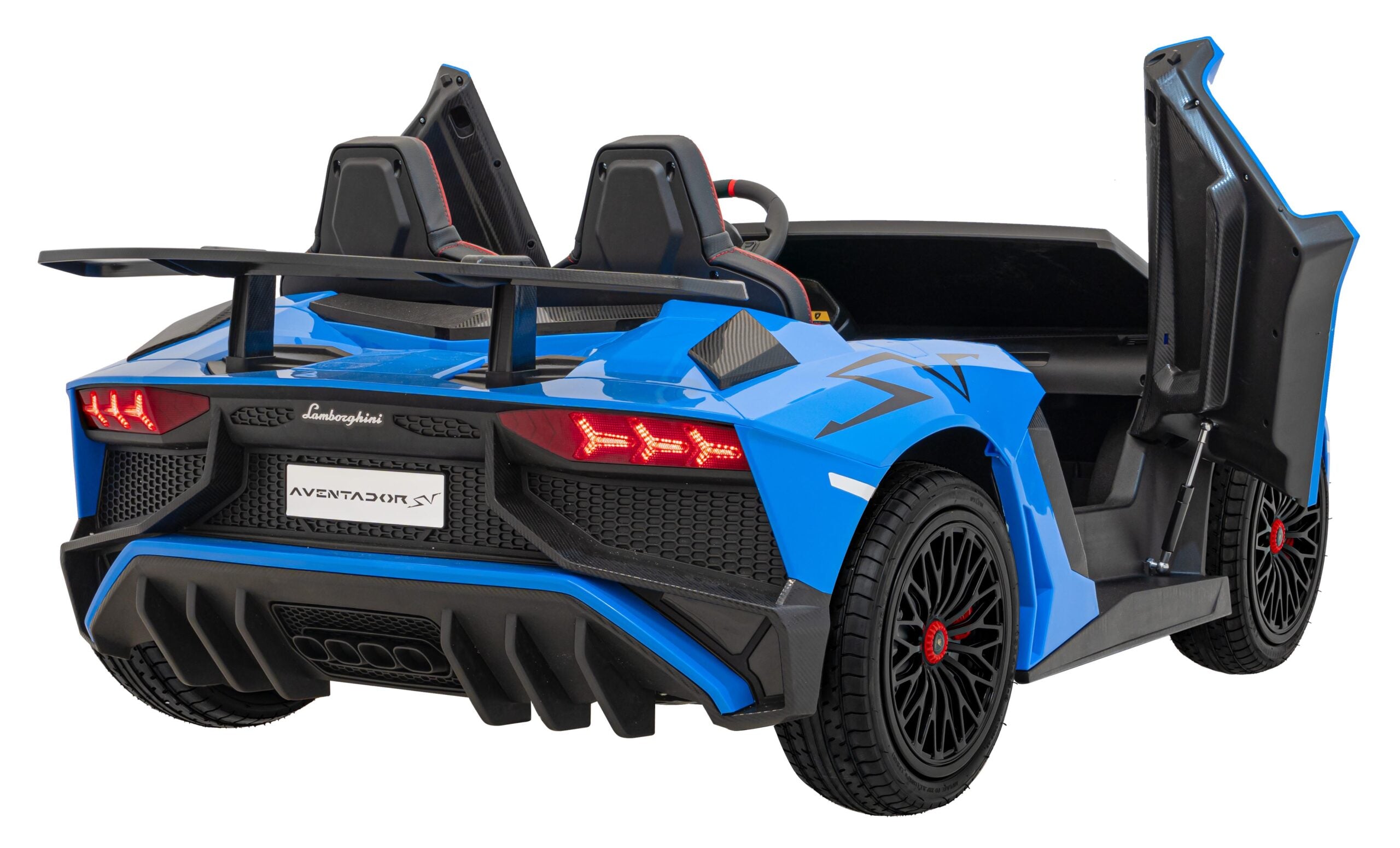Licencirani auto na akumulator Lamborghini Aventador SV STRONG - dvosjed - plavi
