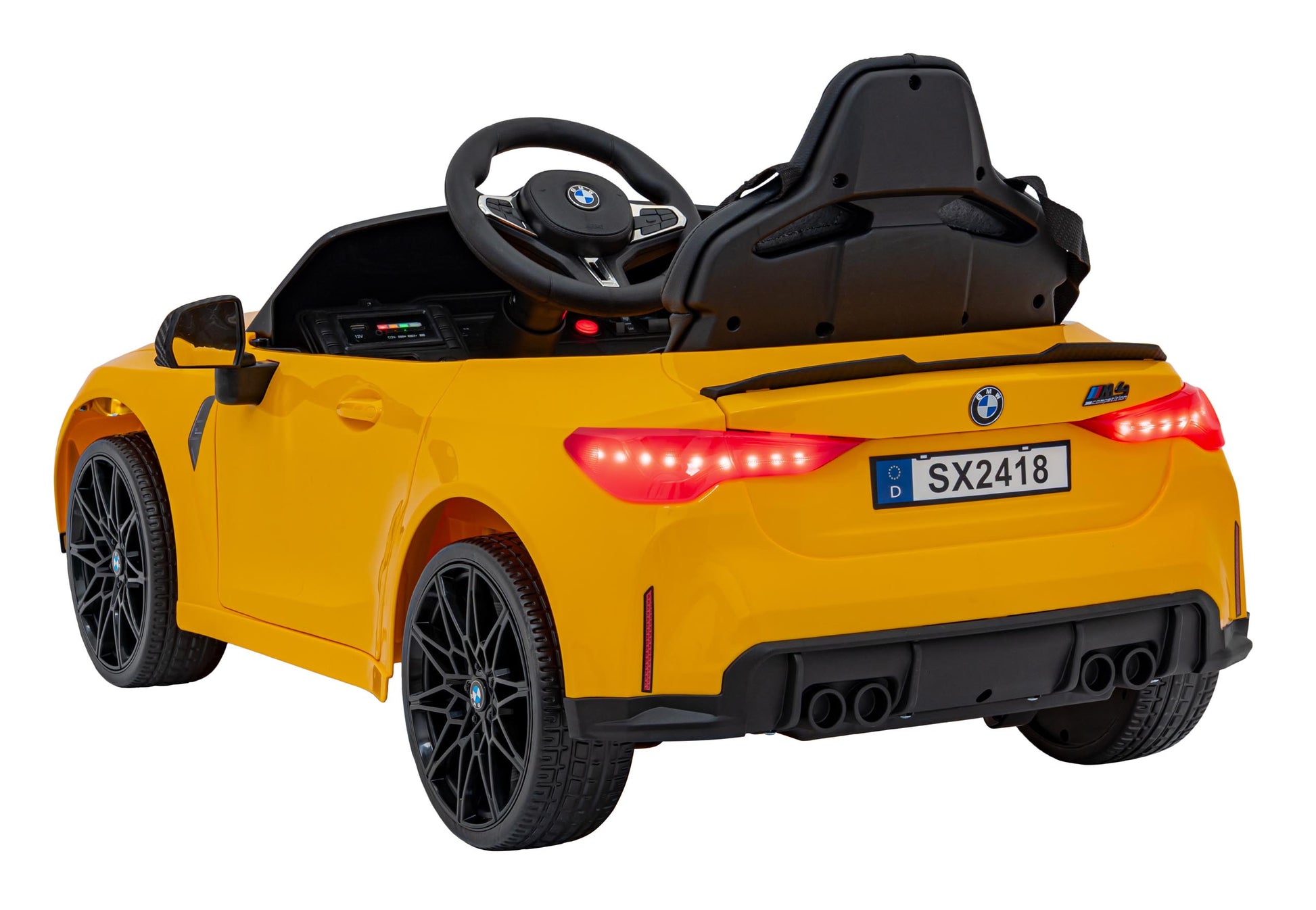 Licencirani auto na akumulator BMW M4 - žuti