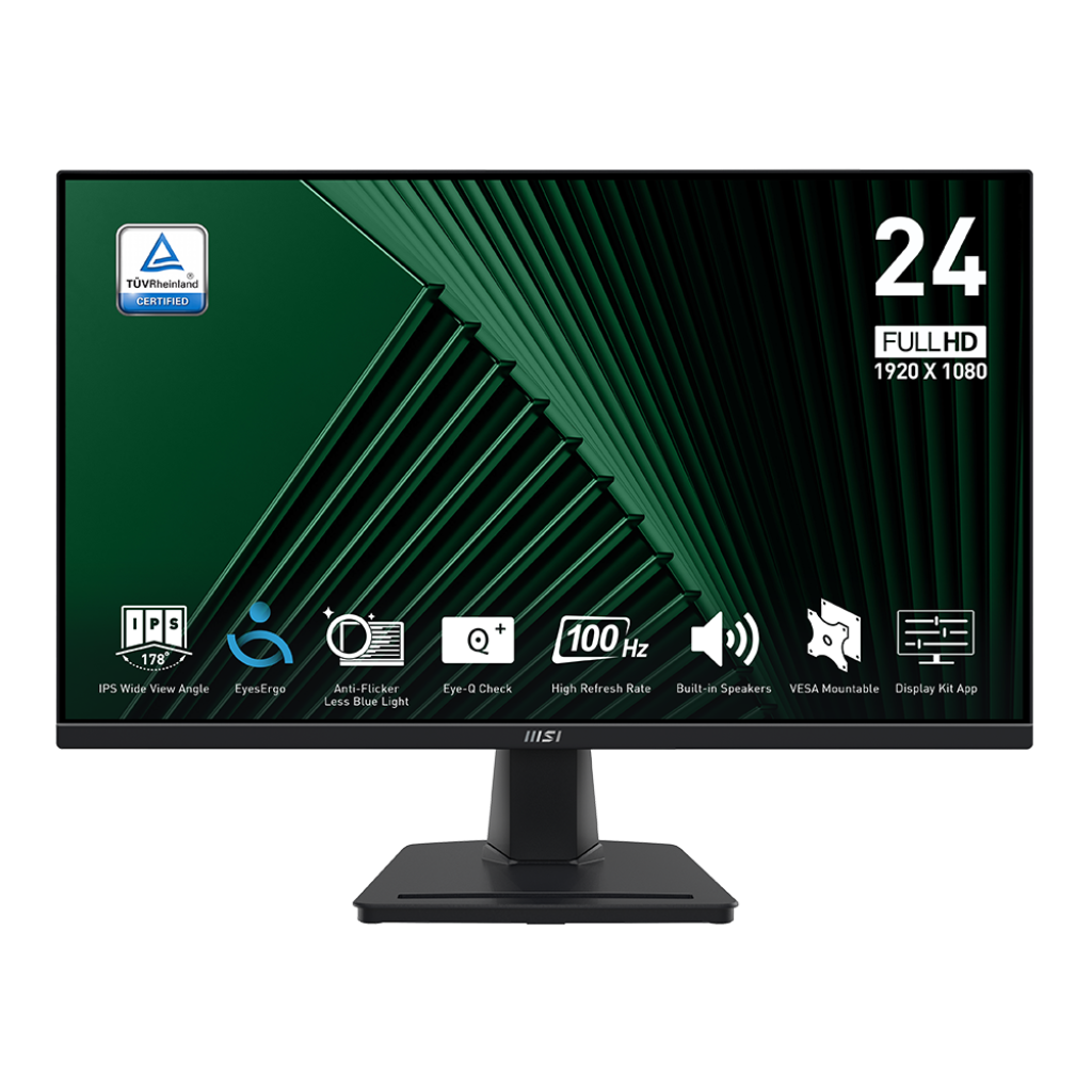 MSI Pro MP245G računalni monitor 60,5 cm (23.8") 1920 x 1080 pikseli Full HD LCD Crno