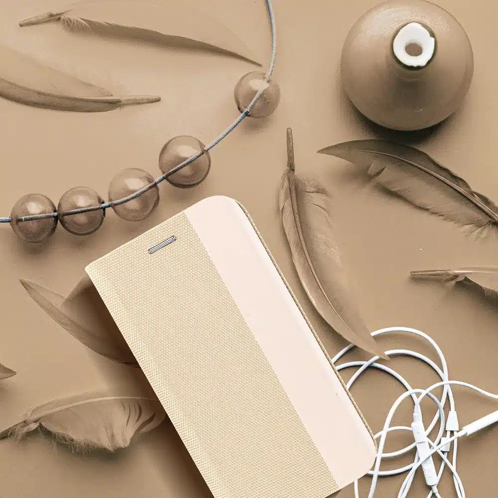 SENSITIVE Book preklopna maska za XIAOMI Redmi NOTE 12 4G zlatna