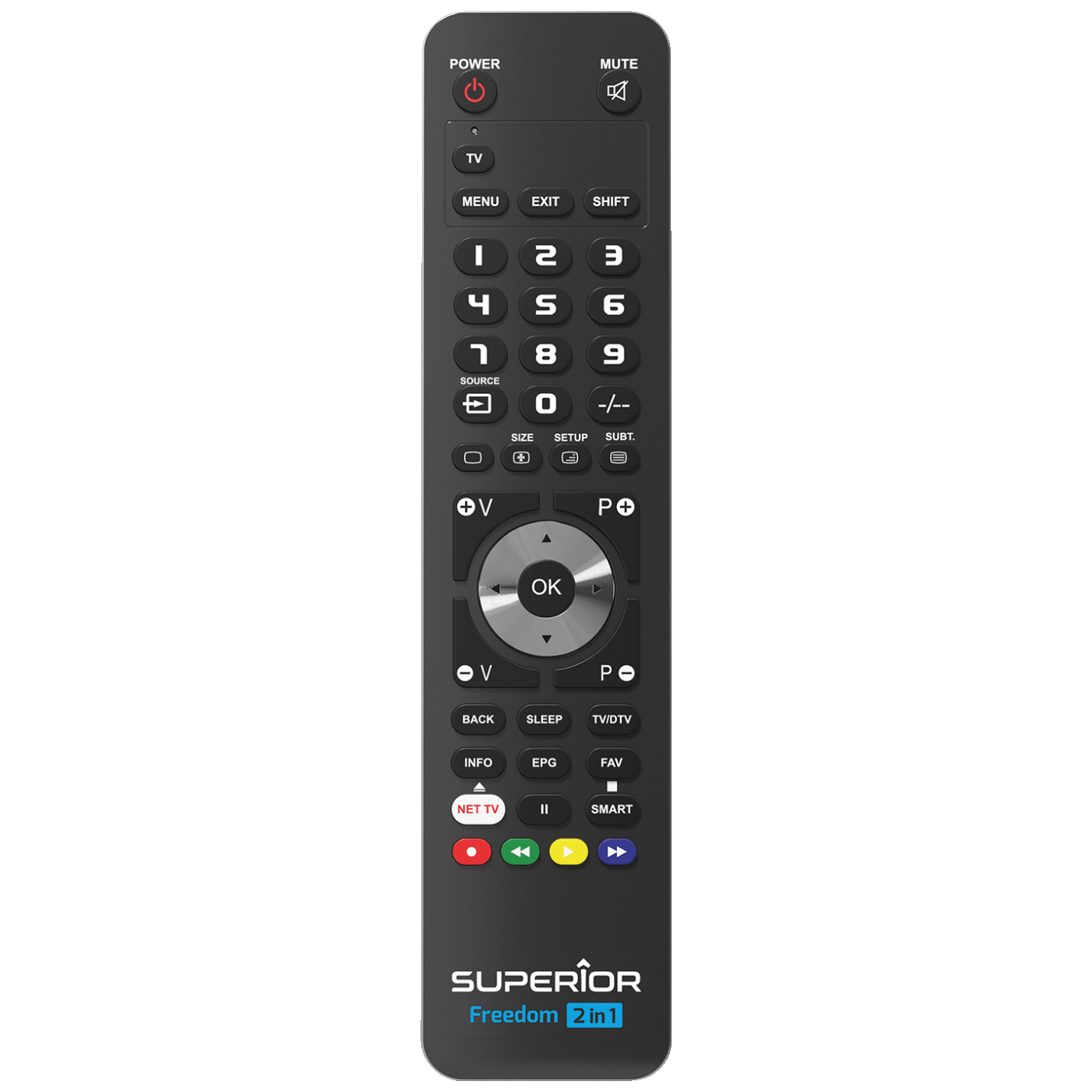 Superior Daljinski upravljač, za 2 uređaja, PC programiranje - SUPERIOR 2:1 FREEDOM - black