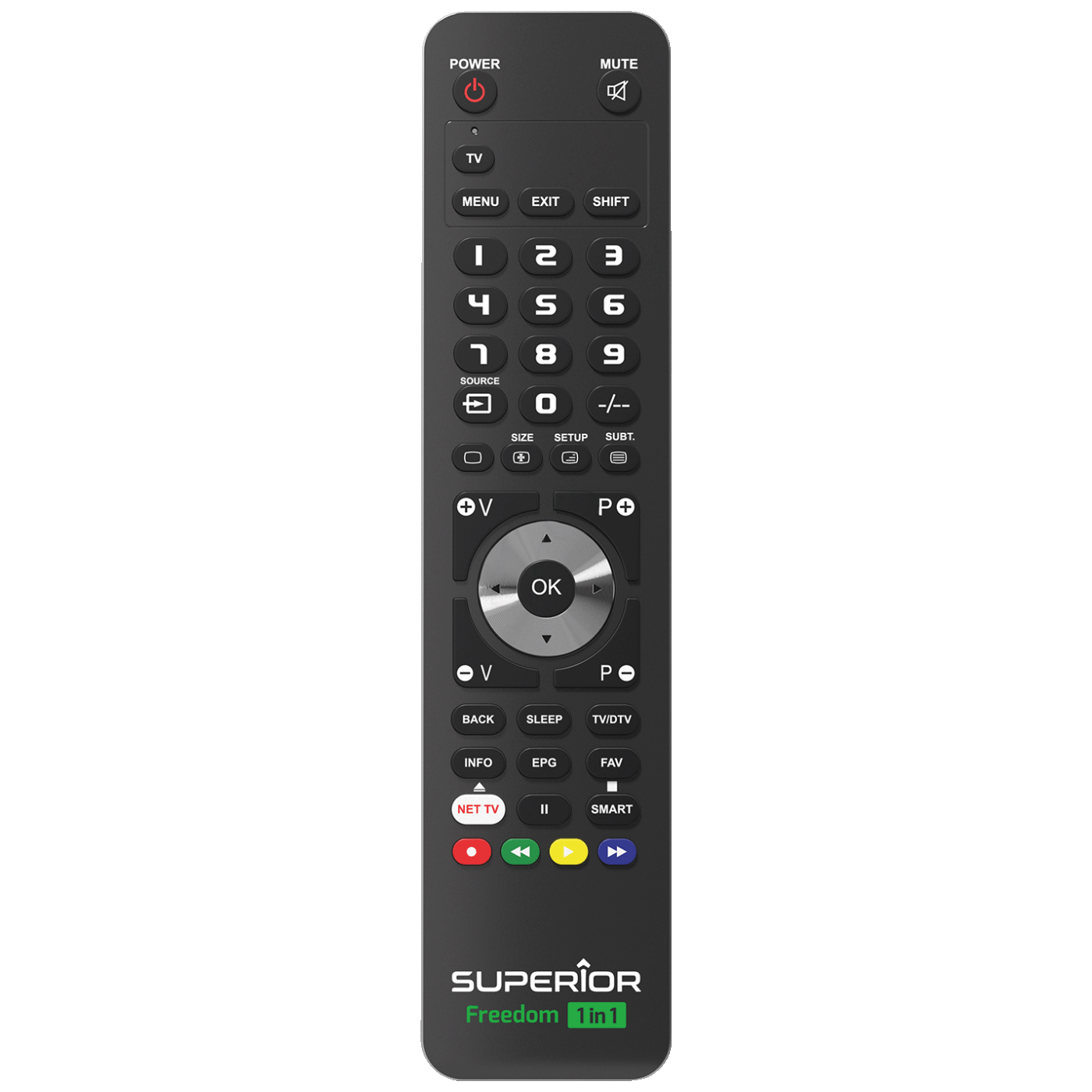 Superior Daljinski upravljač, za 1 uređaj, PC programiranje - SUPERIOR 1:1 FREEDOM - black
