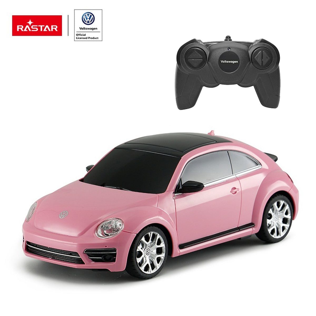 Licencirani auto na daljinsko upravljanje Volkswagen Beetle 1:24 RASTAR - roza
