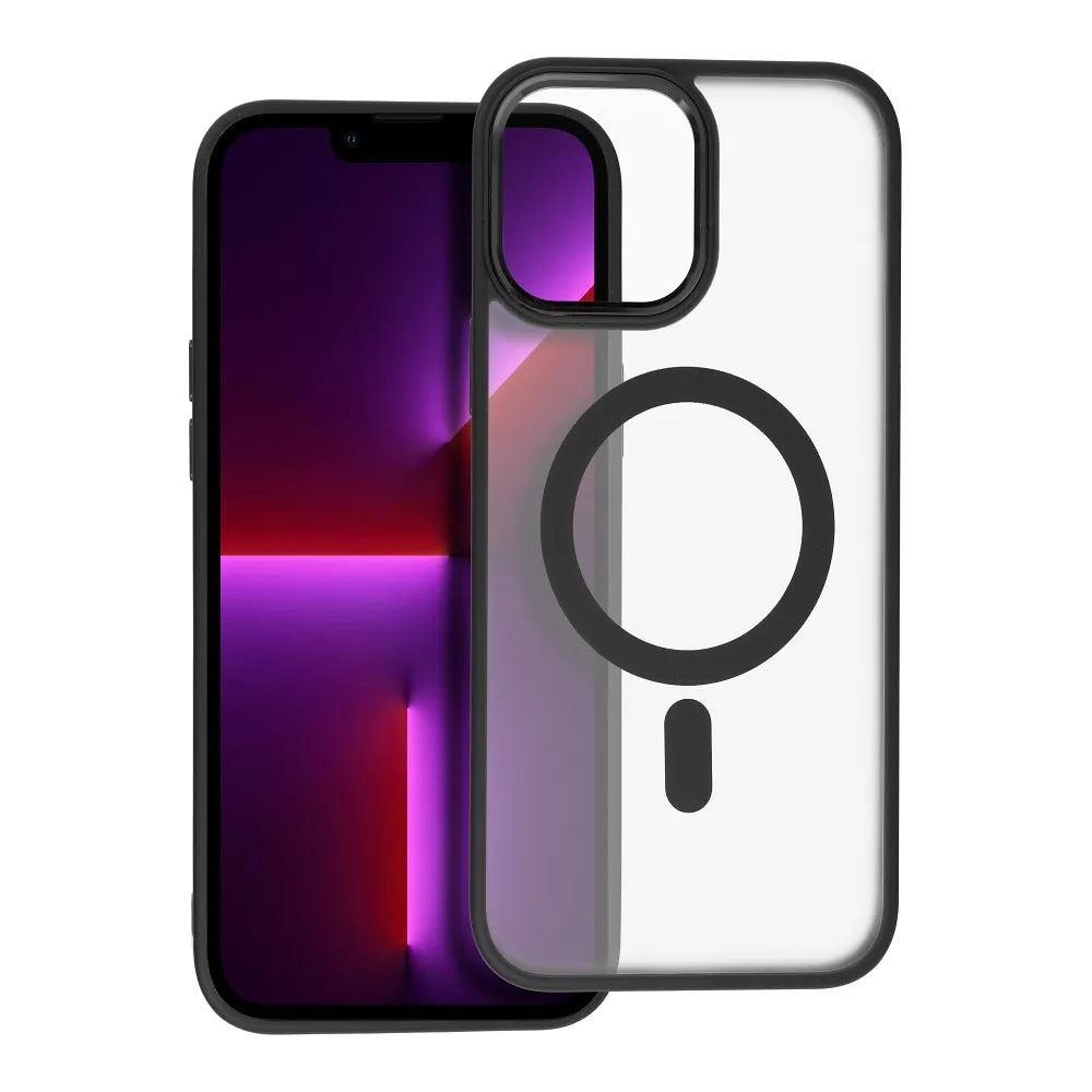Matte Mag Cover maska kompatibilna s MagSafe za iPhone 13 Pro Max crna