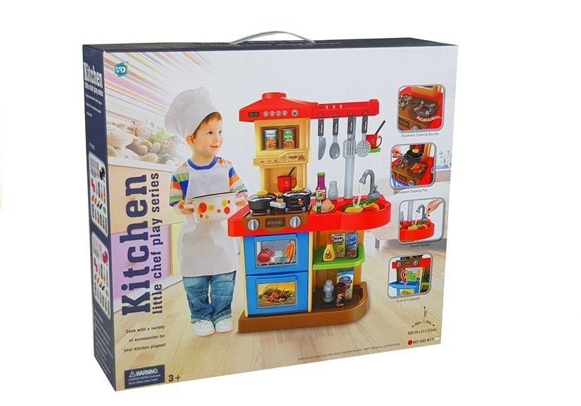 Dječja kuhinja za igru Real sa rekvizirima - šarena